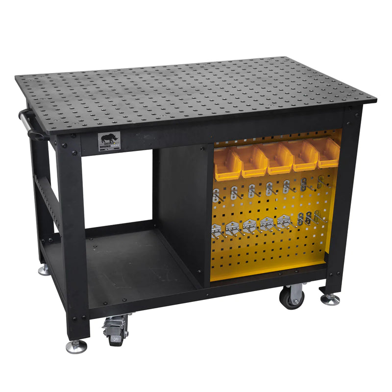 Load image into Gallery viewer, Rhino Cart Mobile Fixturing Station, Mobile Welding Table
