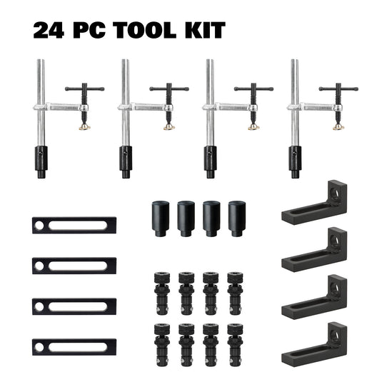 4' x 4' Alpha 5/8 Table w/ 24-pc. Fixturing Kit, FREE shipping plus Free gift, FABTECH Special