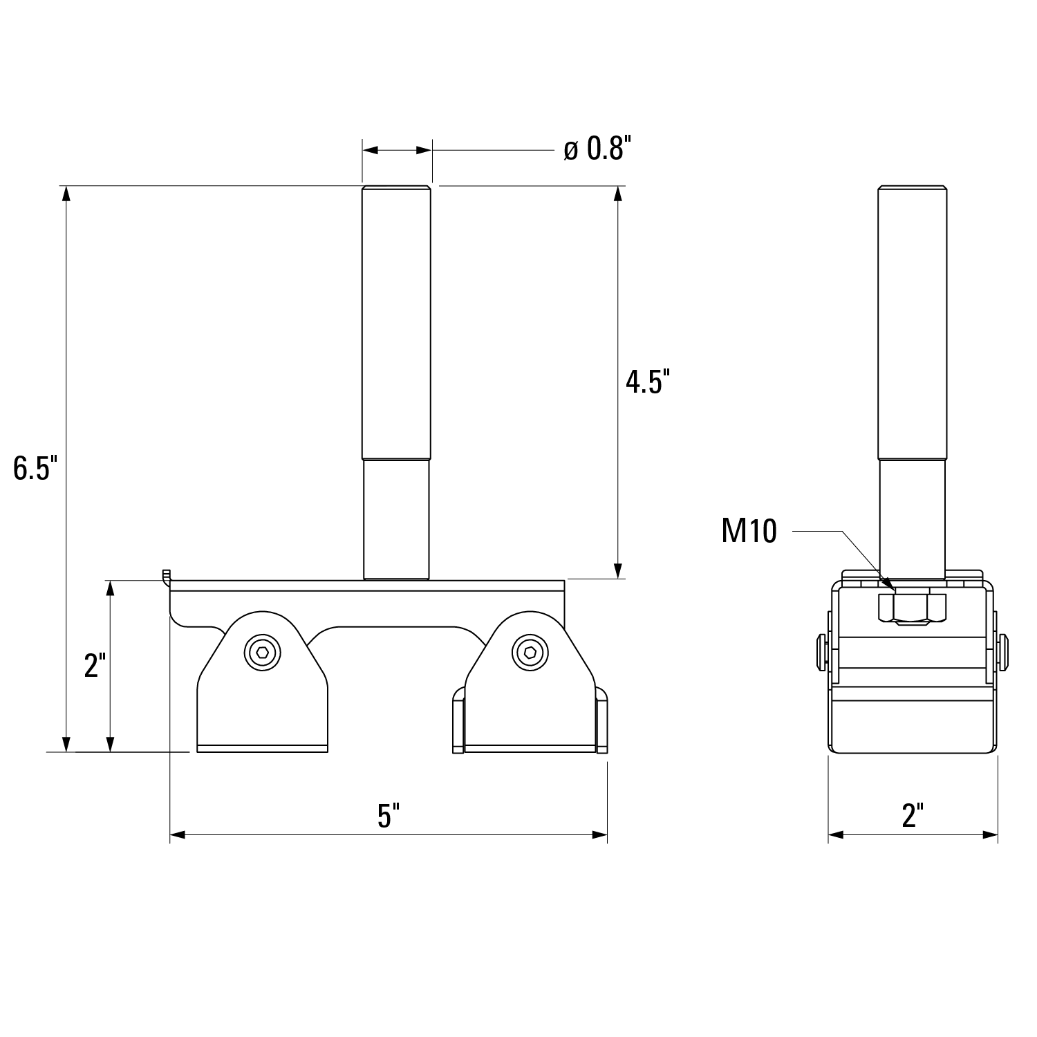Hi-Temp Grounding Magnetic V-Pad