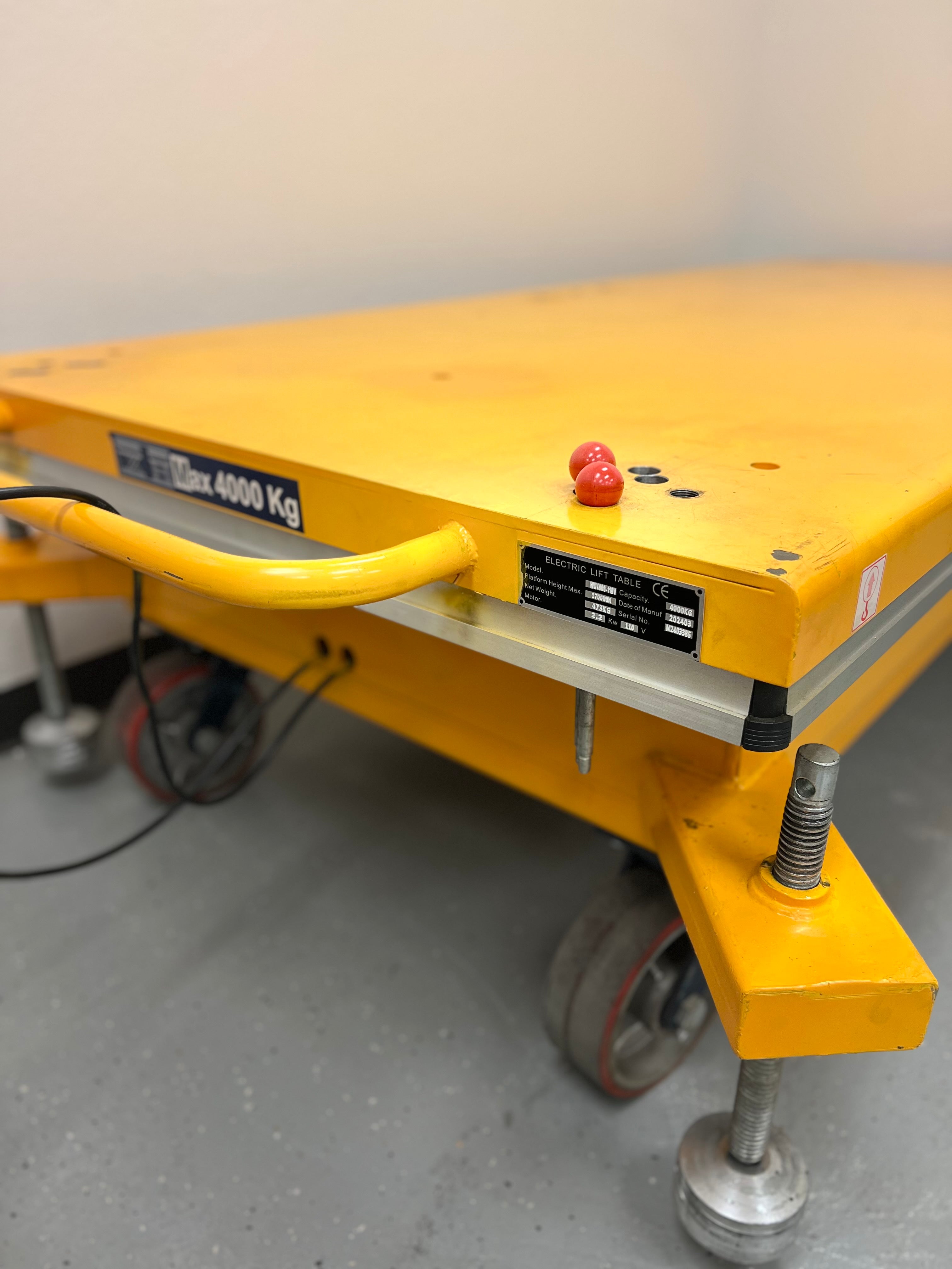 Heavy Duty Hydraulic Scissor Lift Table 98"x42" – 8,800 lb Capacity [Open Box]