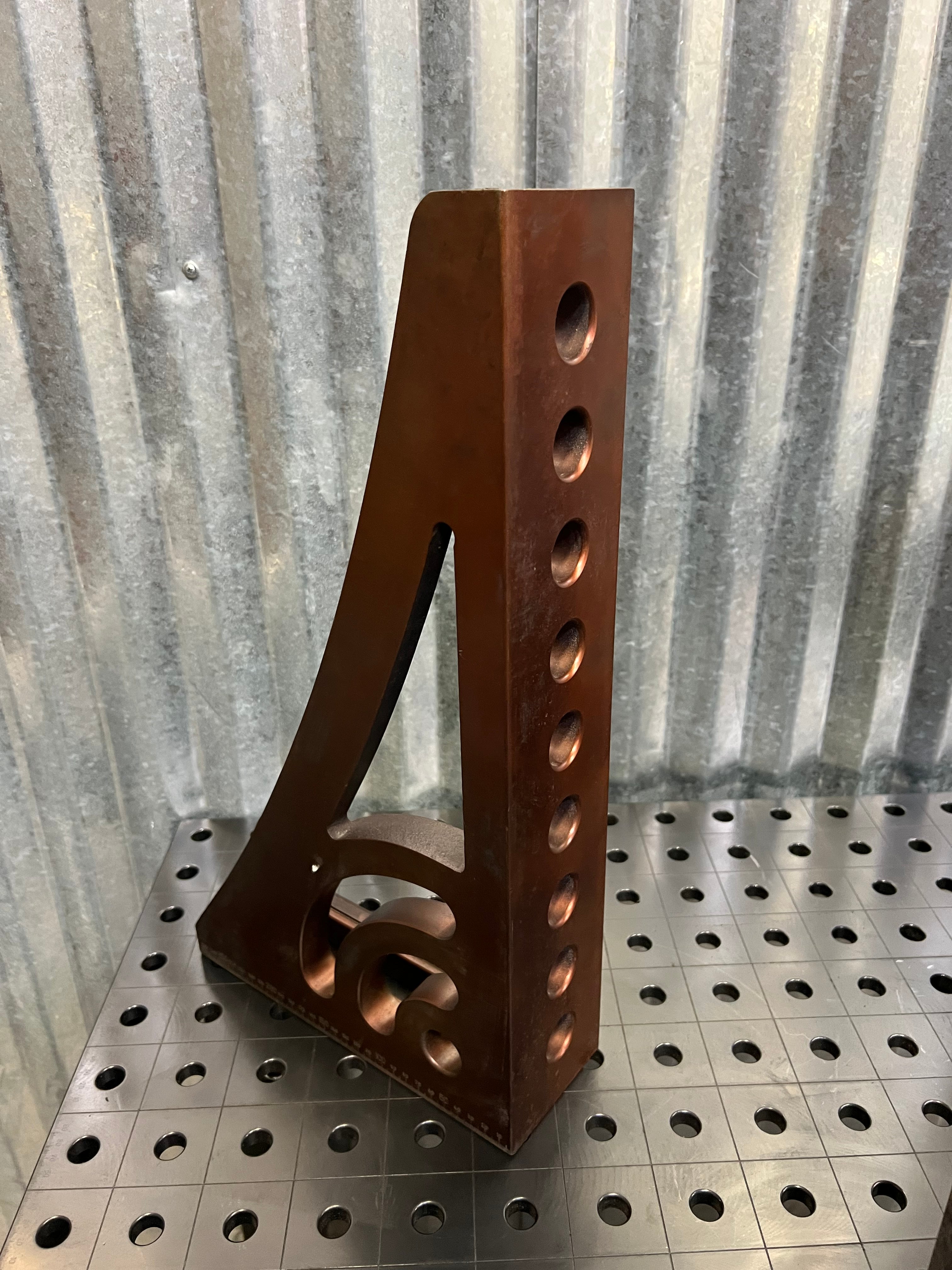 G Stop and Clamping Square with Right Rotation Angle, 500 mm, Nitrided [Blemished]
