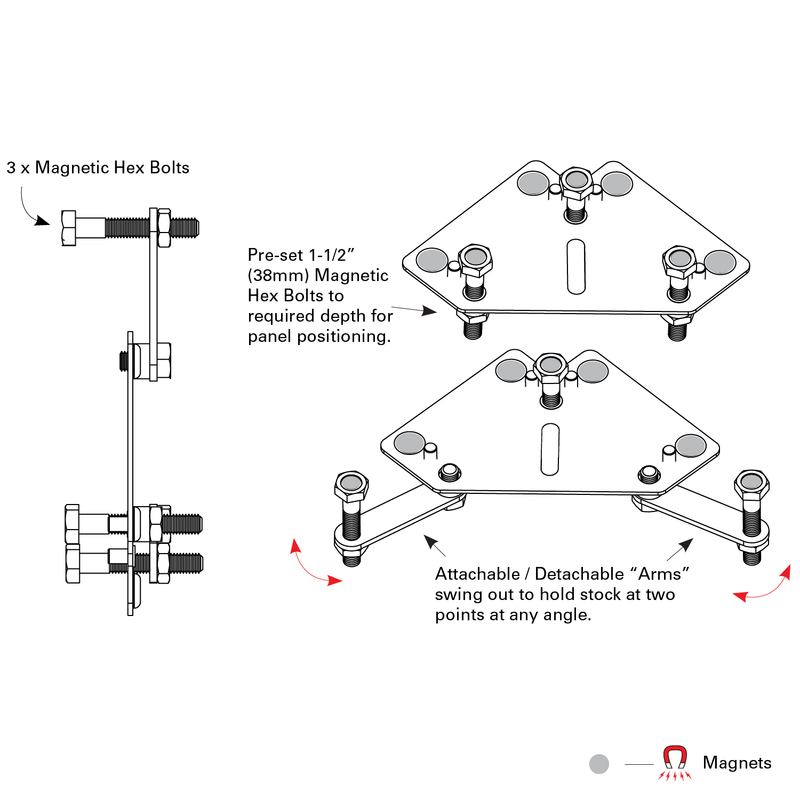 Load image into Gallery viewer, Gusset Magnet
