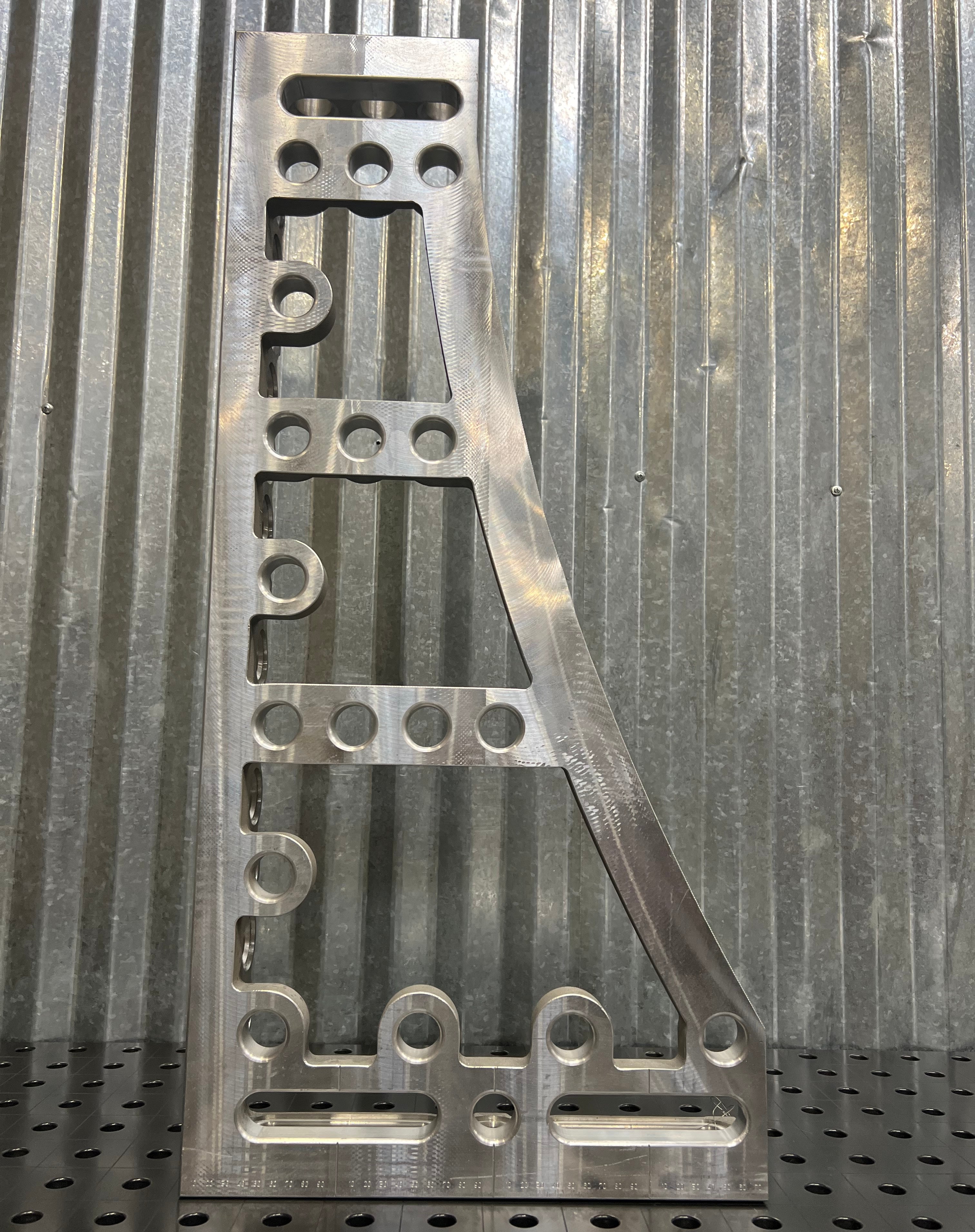 GK Left Stop and Clamping Square, 800 mm, Aluminum/Titanium [Open Box]
