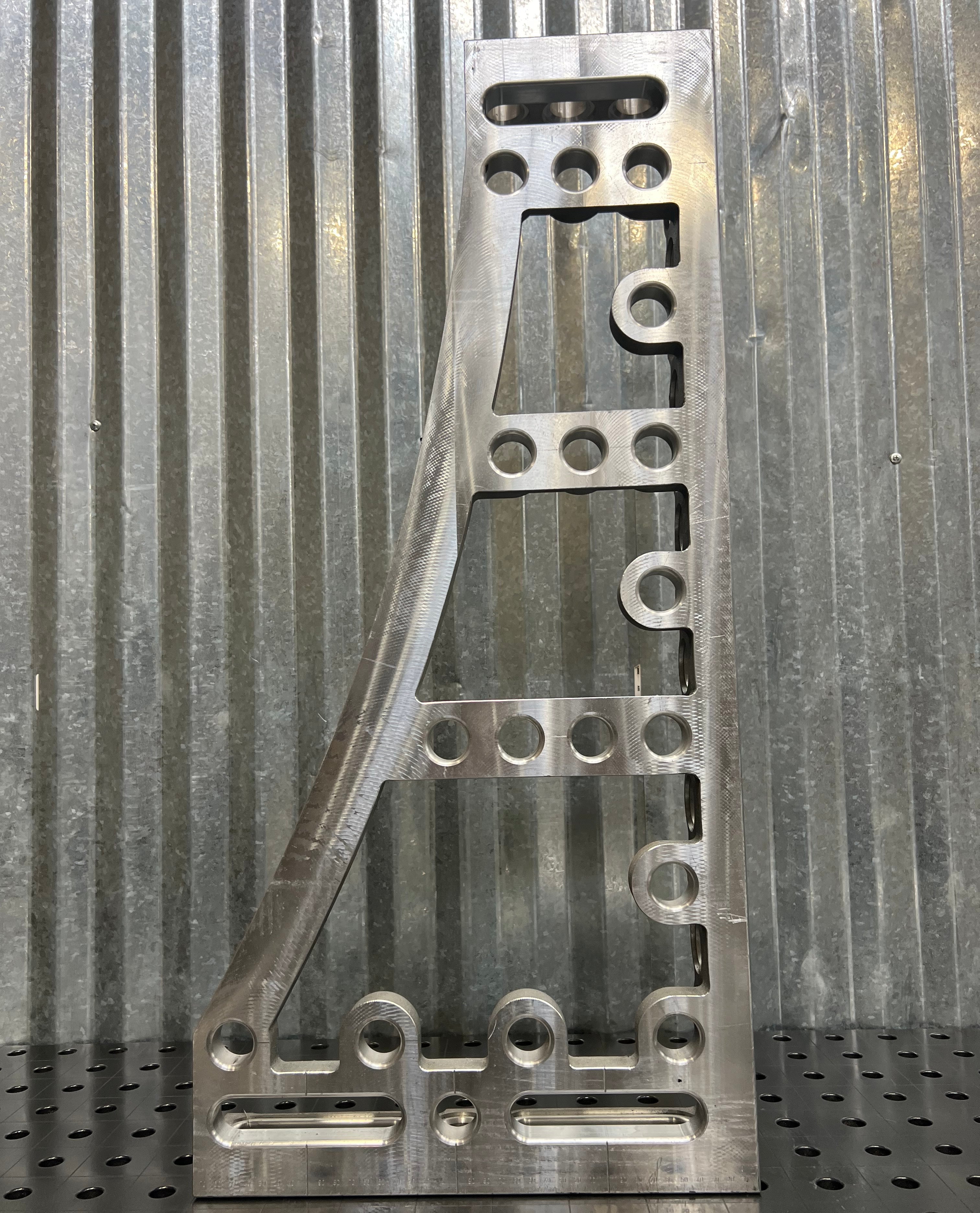 GK Right Stop and Clamping Square, 800 mm, Aluminum/Titanium [Open Box]