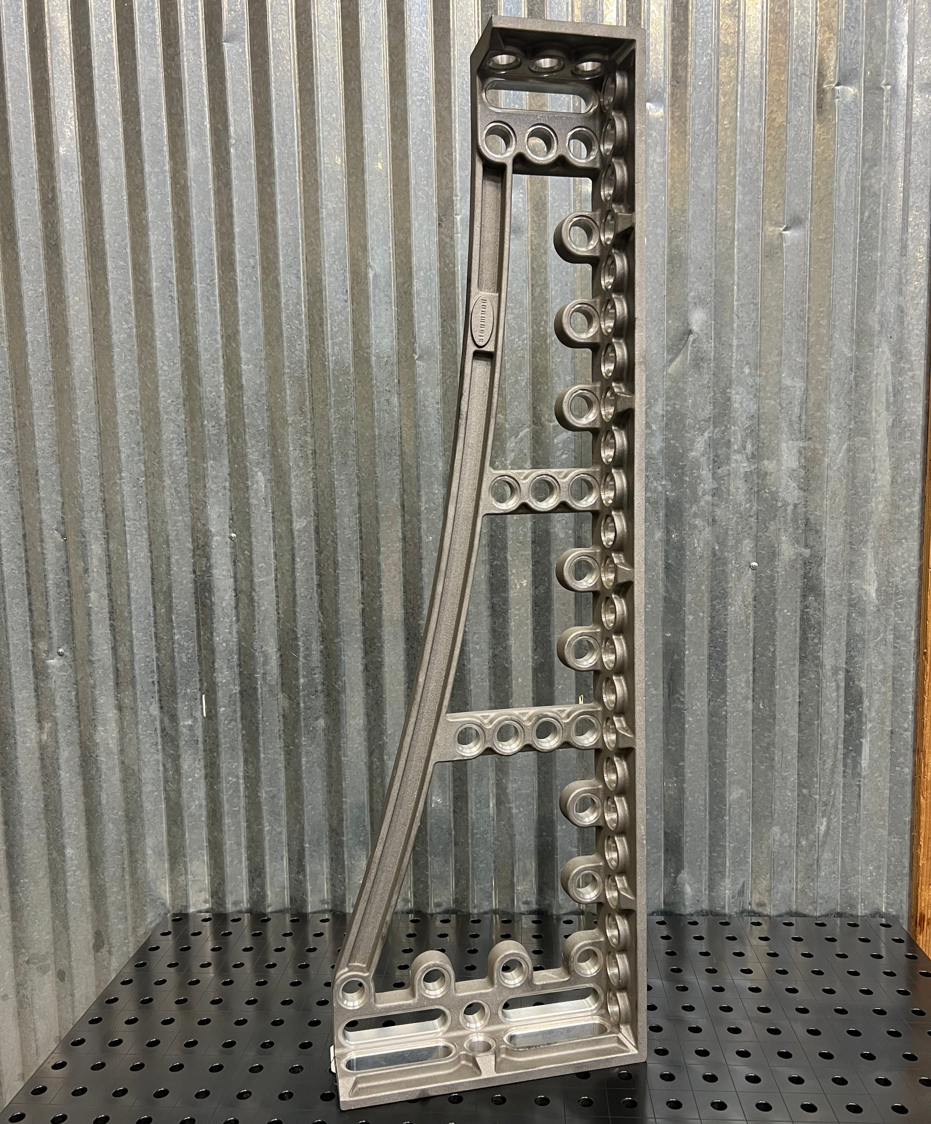 GK Left Stop and Clamping Square, 1,200 mm, Aluminum/Titanium [Open Box]