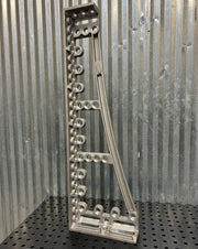 GK Right Stop and Clamping Square, 1,200 mm, Aluminum/Titanium [Open Box]