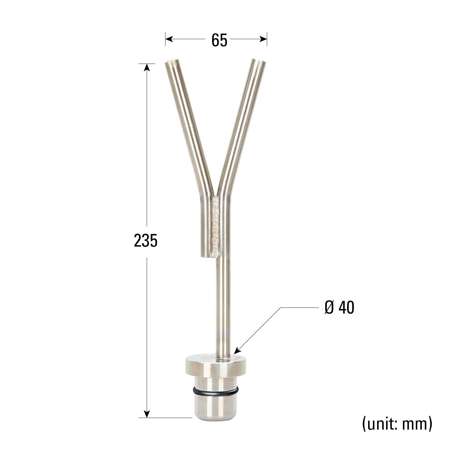 Soporte para antorcha, apto para orificios de 28 mm 