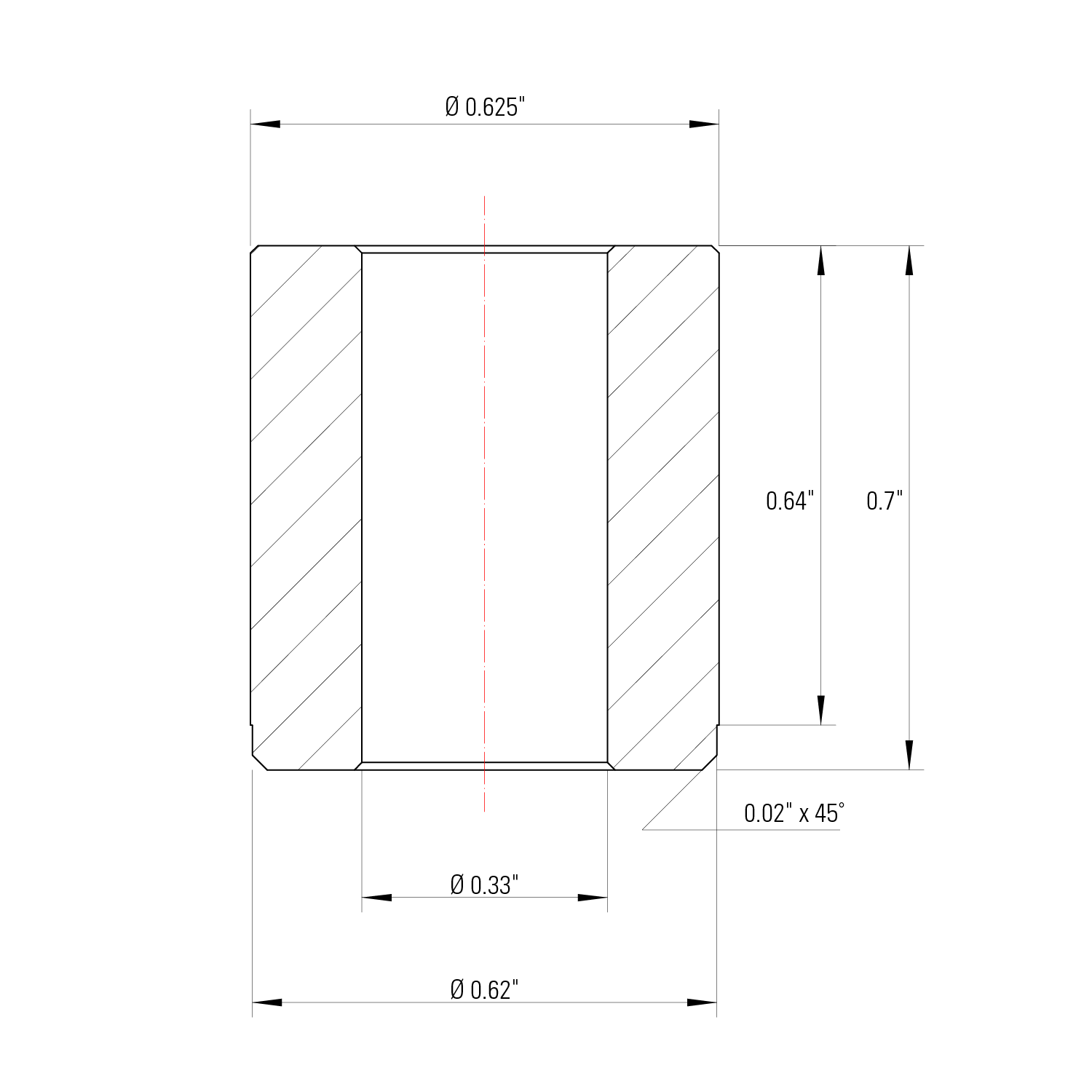 Adaptador para alicates de inserción, apto para orificios de 5/8