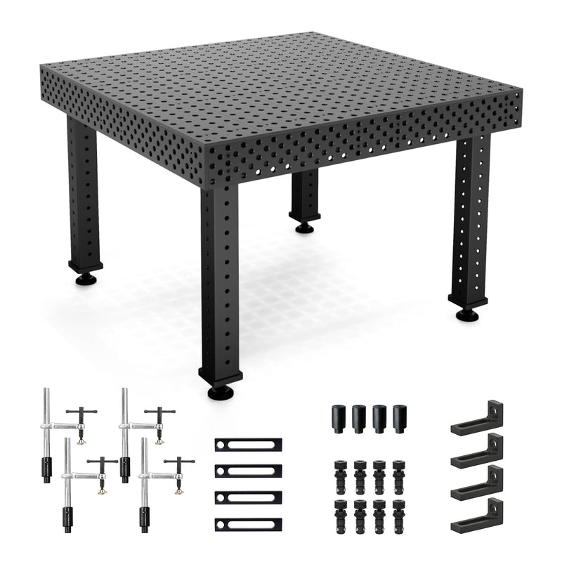 Cargue la imagen en el visor de la galería, 4&#39; x 4&#39; Alpha 5/8 Table w/ 24-pc. Fixturing Kit, FREE shipping plus Free gift, FABTECH Special
