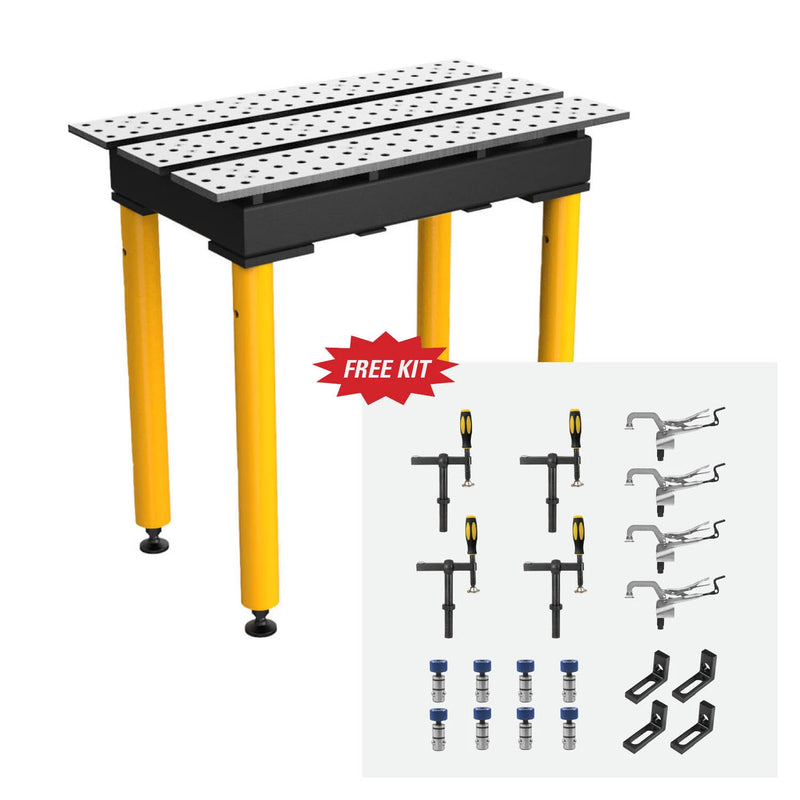 Load image into Gallery viewer, MAX Slotted 2&#39; × 3&#39; Table with FREE 20-pc. Fixturing Kit
