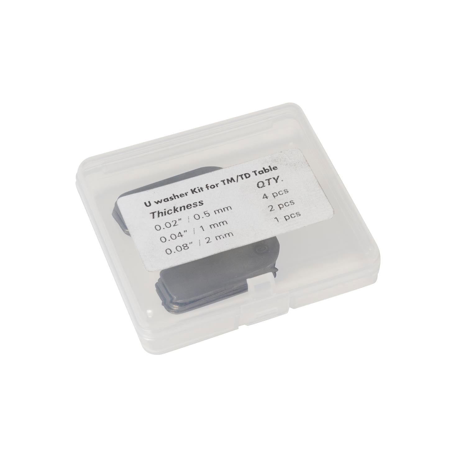 Juego de 7 calzas en forma de U, aptas para orificios de 16 mm y 5/8