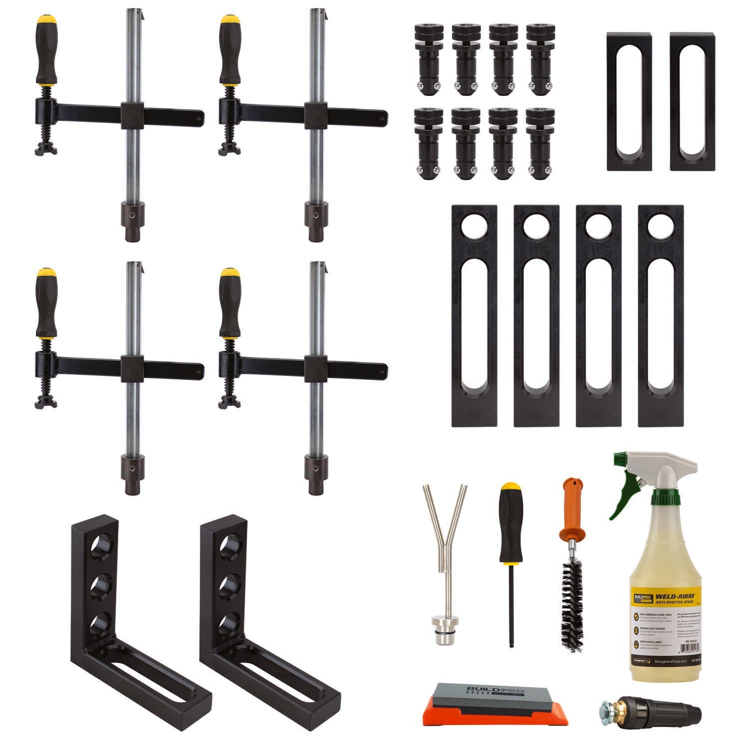 Fixturing Razorblade 21-pc Fixturing Kit, U28 (inch spacing) - Strong Hand Tools