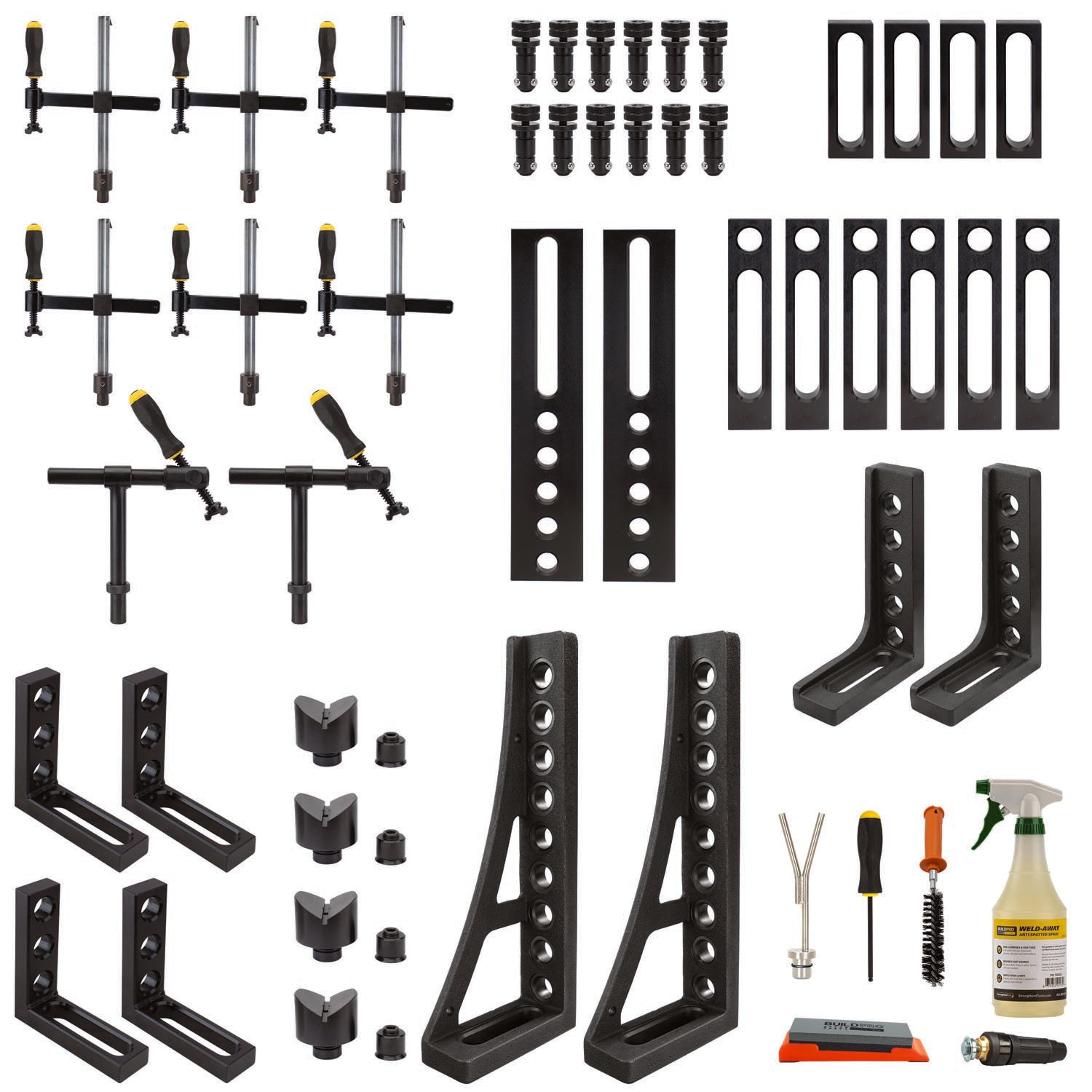 Fixturing Razorblade 45-pc Fixturing Kit, U28 (inch spacing) - Strong Hand Tools