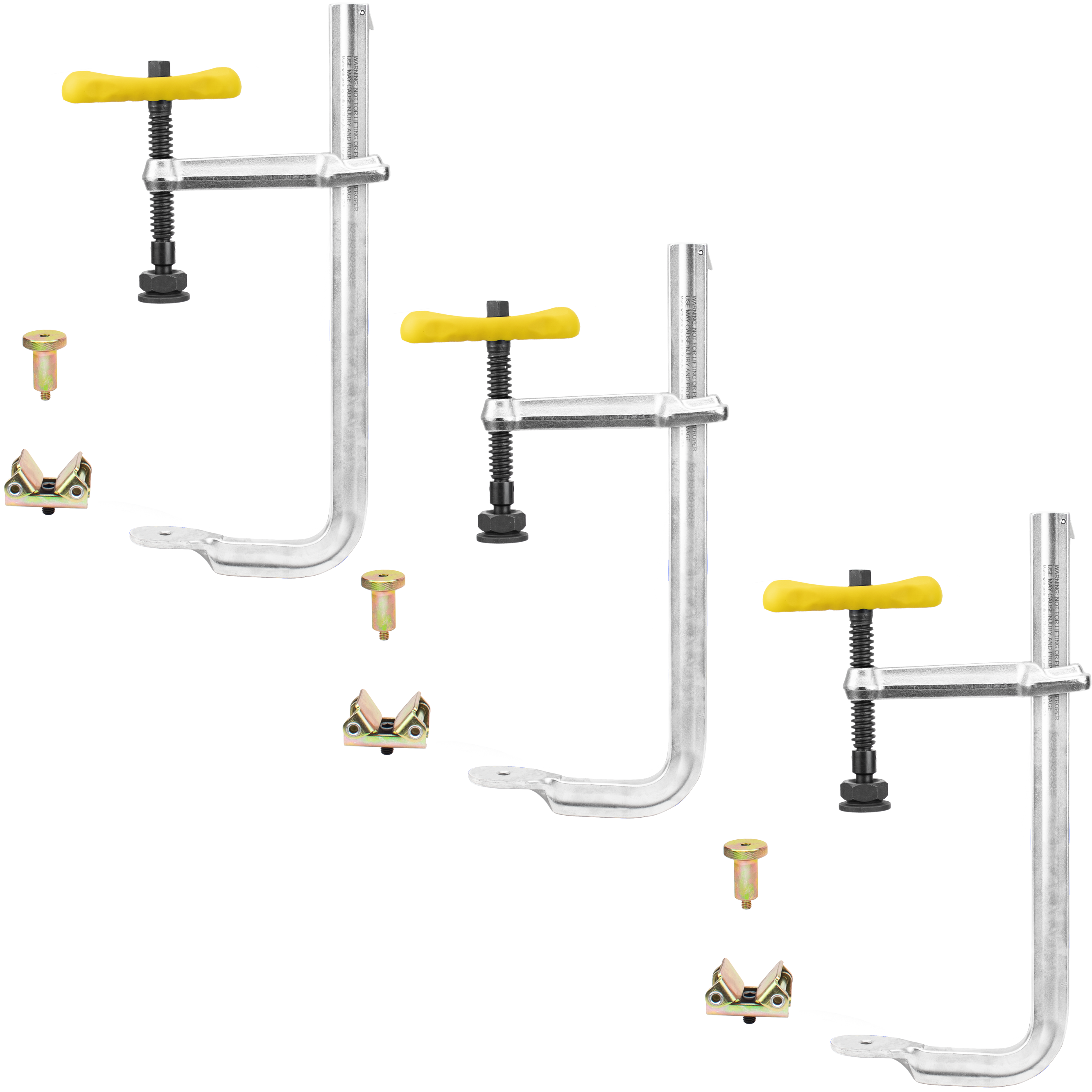 F-Clamp Kit, 3-pc of UM125-C3, 12.5" capacity