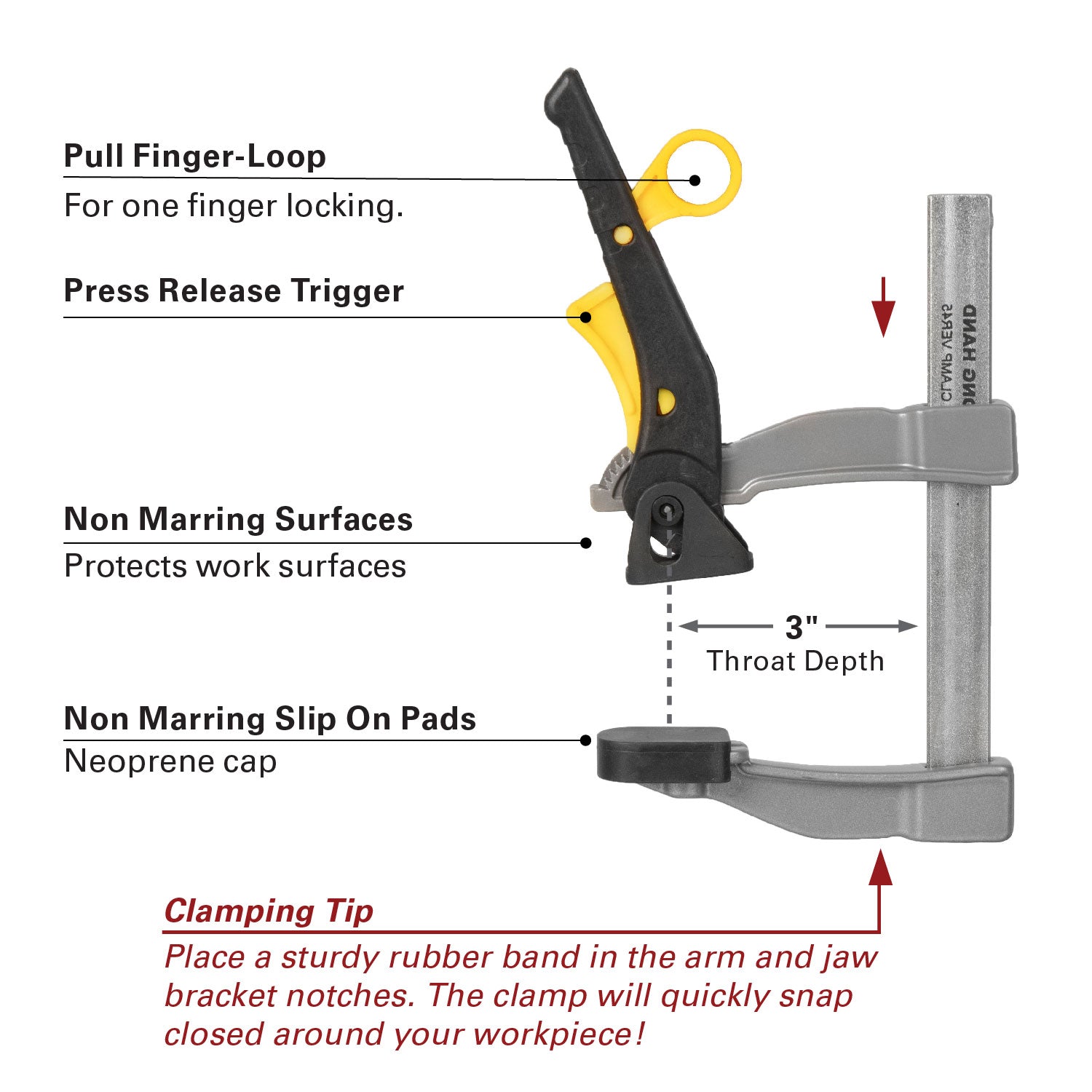 EZ Grip Ratchet Clamp, 4.5"
