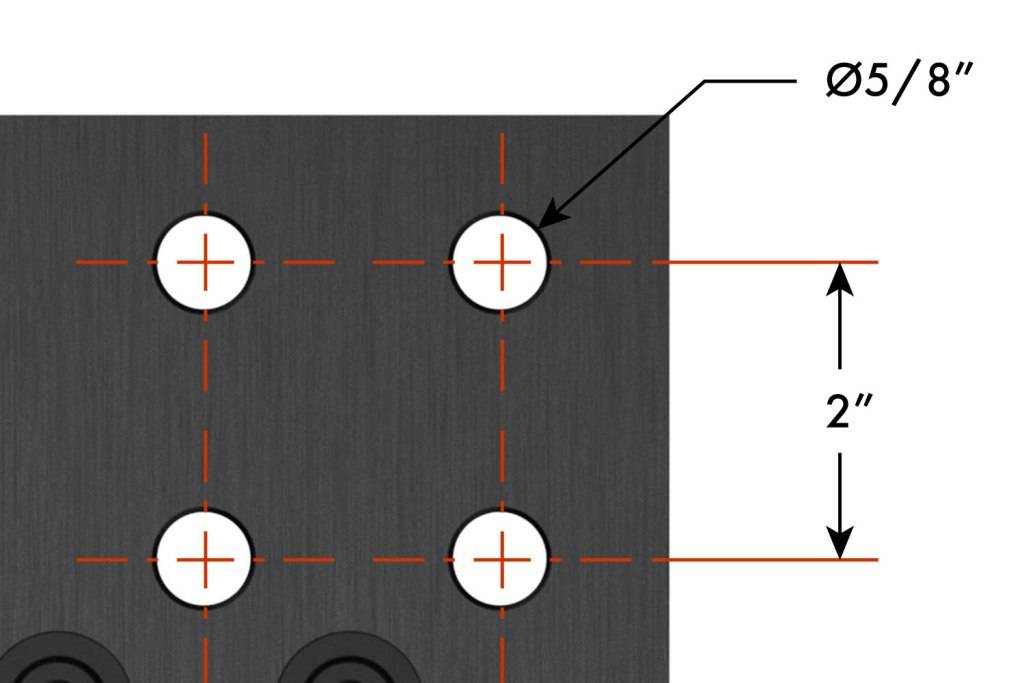 Alpha, 5-Sided, 10' x 5' (120" x 60") Table, 5/8" System