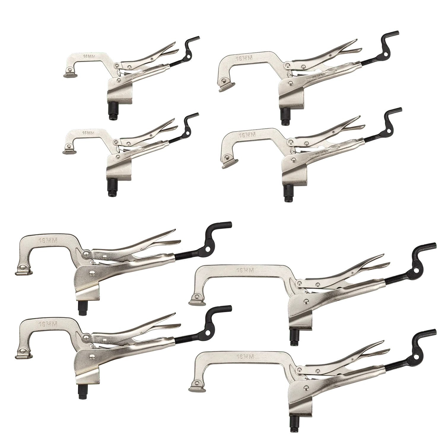 Paquete de 8 alicates de inserción, aptos para orificios de 16 mm 
