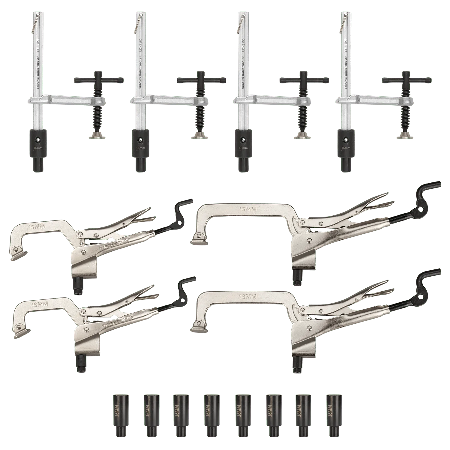 Paquete de inicio de 16 piezas, compatible con orificios de 16 mm