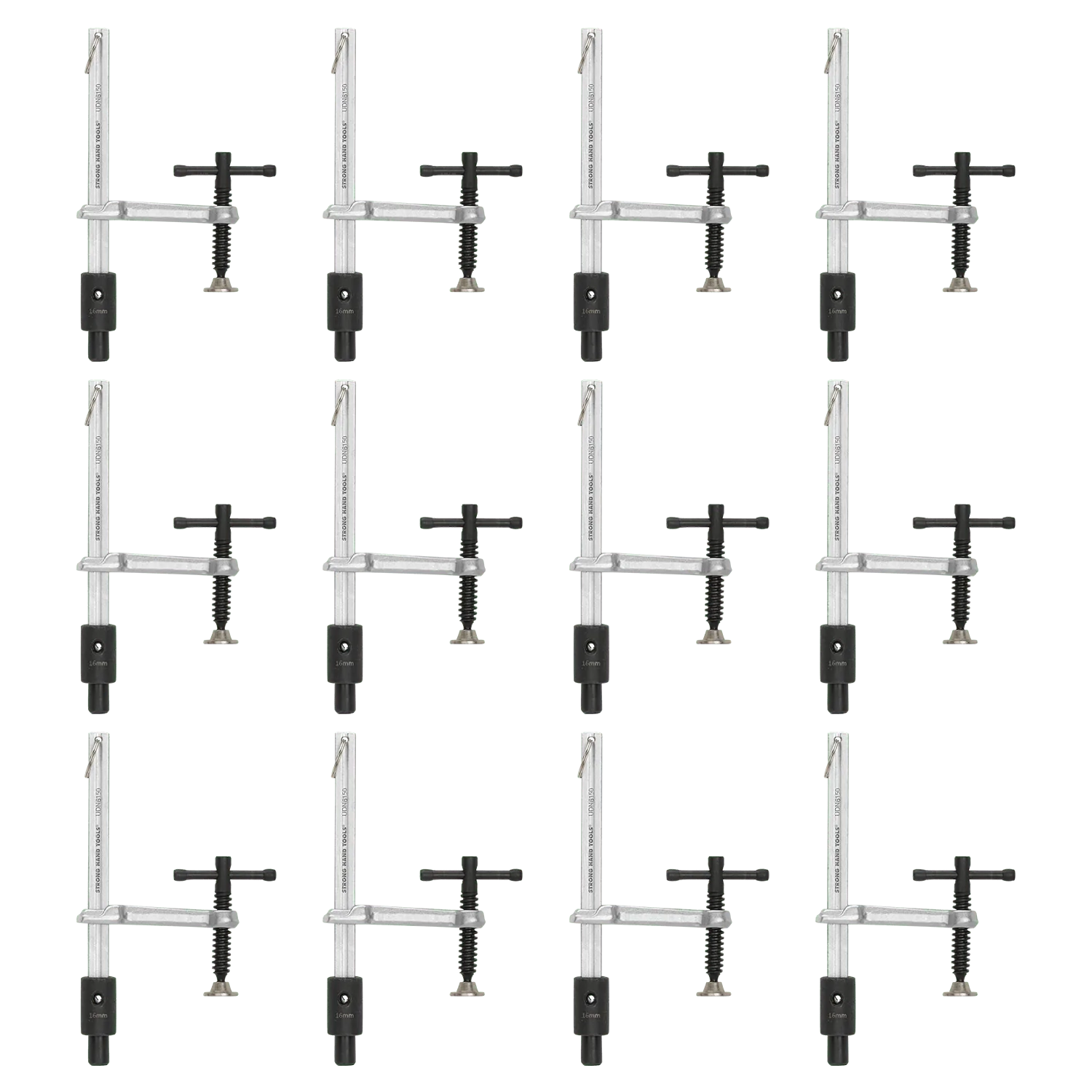 Paquete de 12 abrazaderas Inserta, aptas para orificios de 16 mm