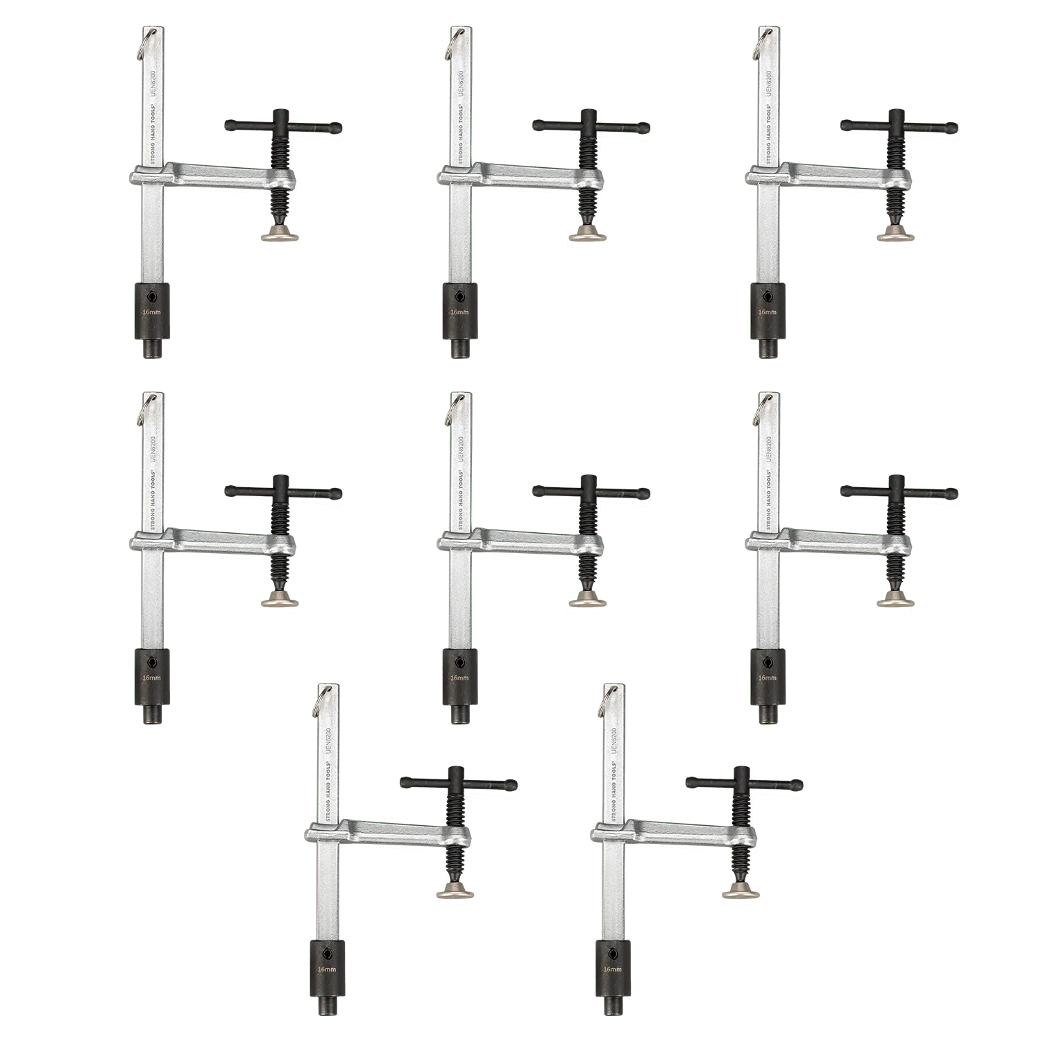 Kit de abrazaderas de inserción de 8 piezas, apto para orificios de 16 mm