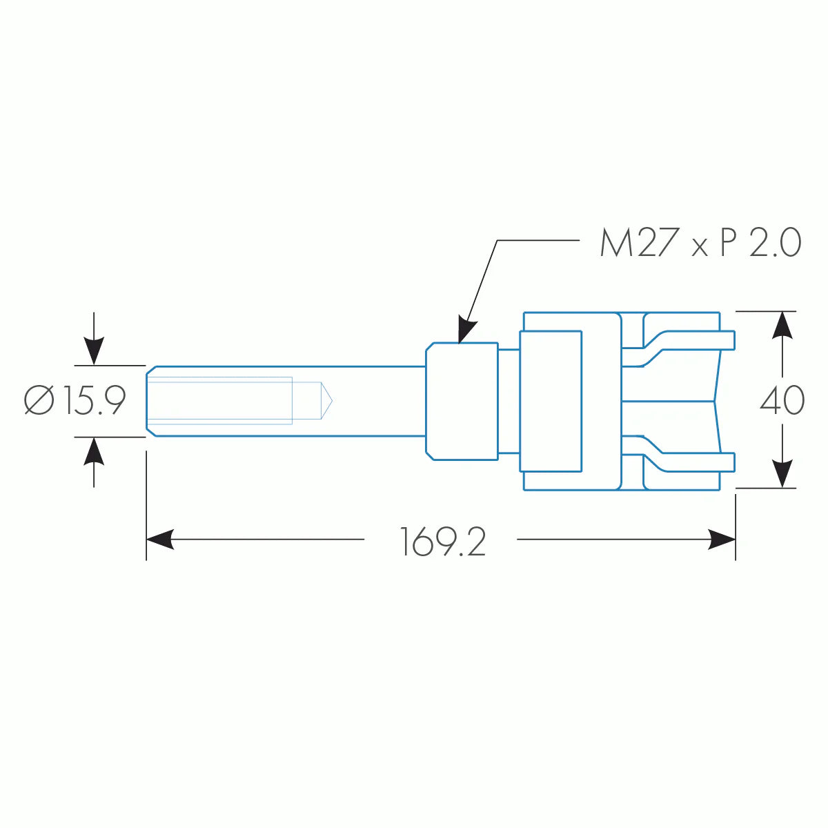 Push/pull Horizontal Toggle Clamp w/ Adapter, 28 mm