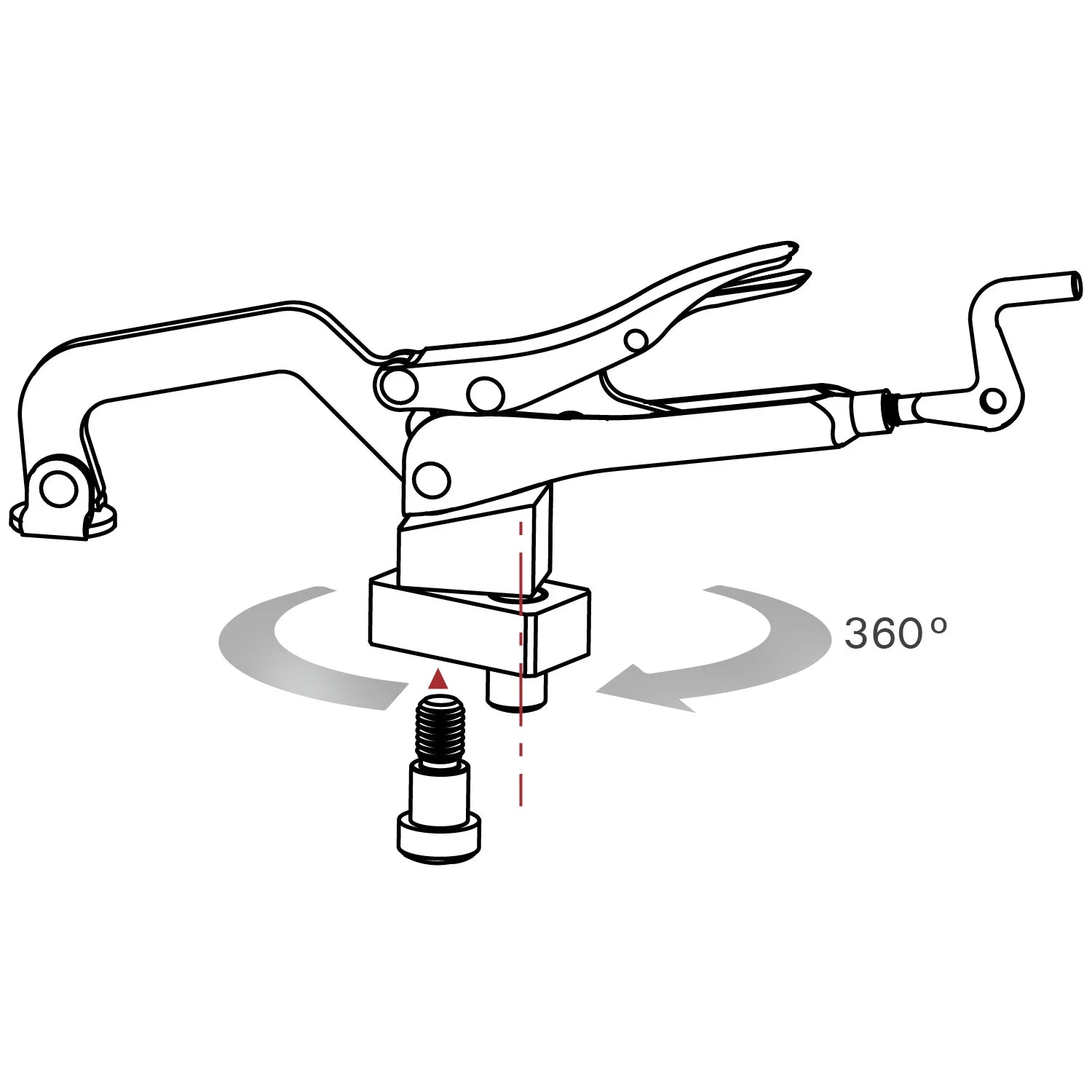 Swivel Adaptor for Inserta Pliers, 5/8"