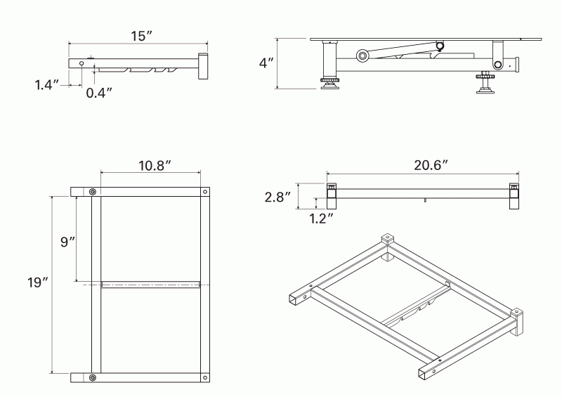 Paquete de mesa portátil de FixiPoint