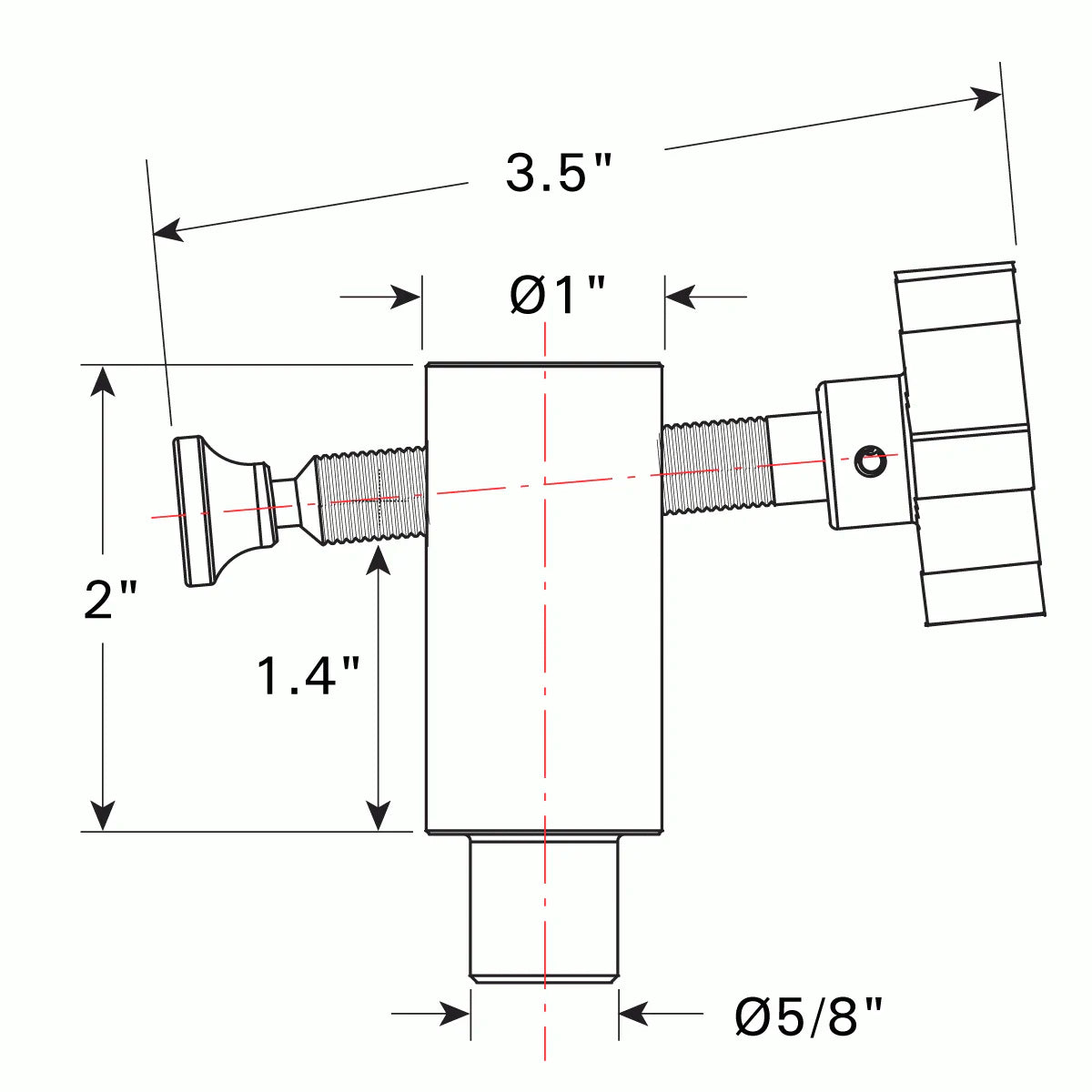 Side Clamp, Fits 5/8 Holes