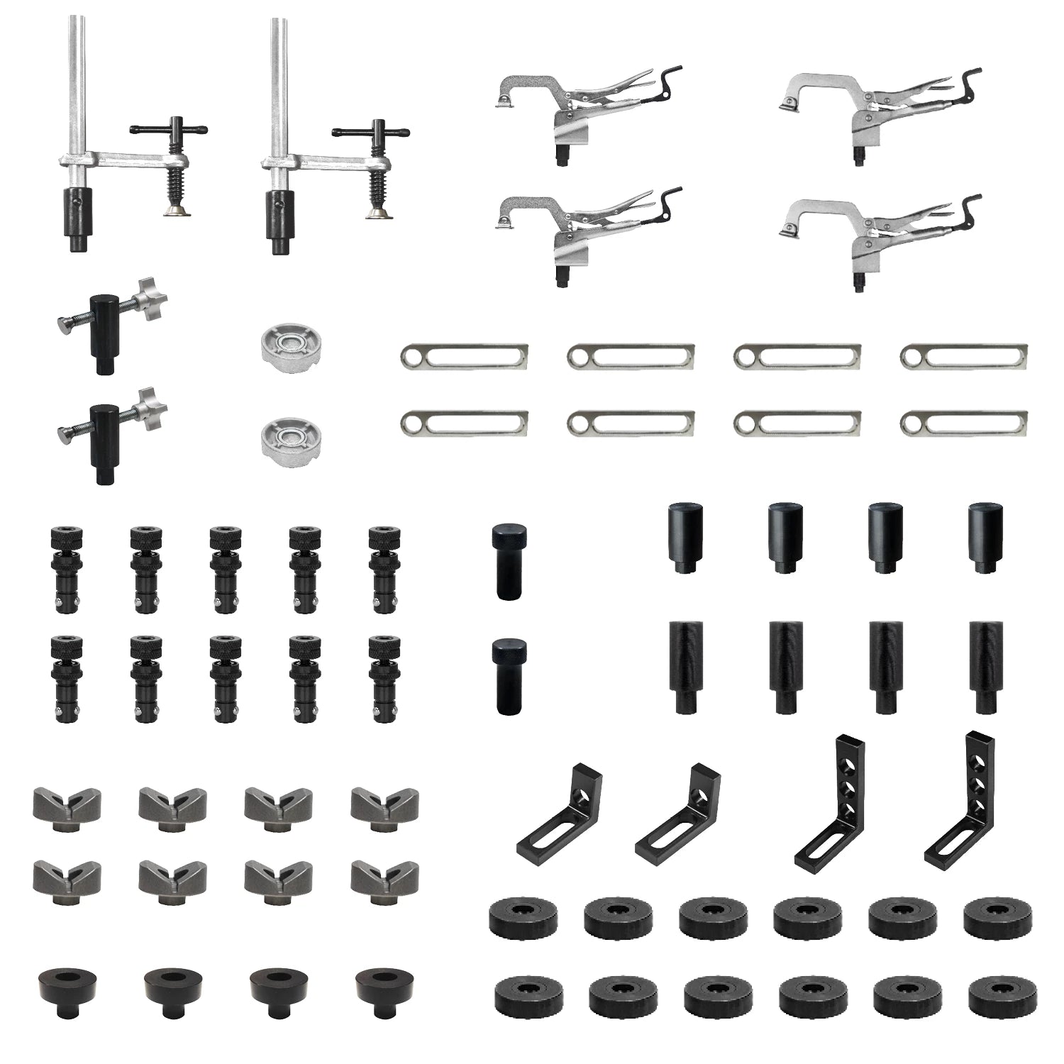 66-pc. Fixturing Kit, Fit 5/8 Holes