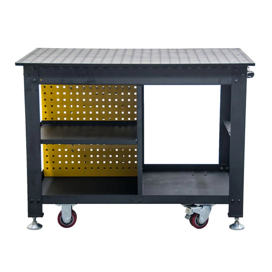 Back View of Rhino Cart Mobile fixturing welding table