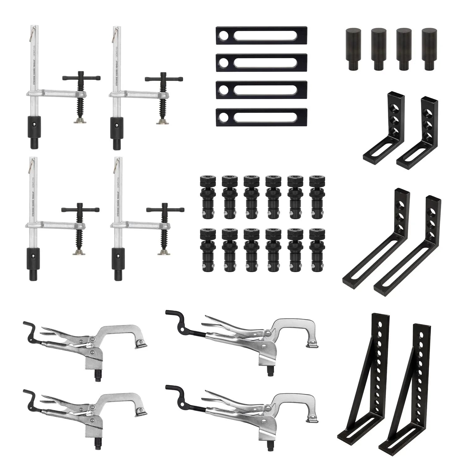 34-pc. Fixturing Kit, Fit 5/8 Holes – Strong Hand Tools