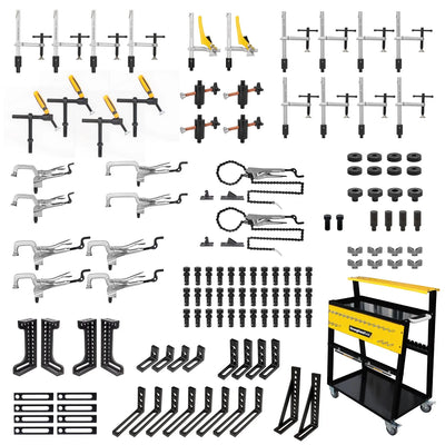 127-pc. Fixturing Kit, Fit 5/8 Holes