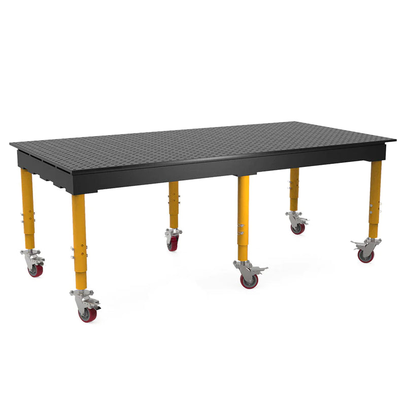 Load image into Gallery viewer, Nitrided 8 by 4 ft max table with casters
