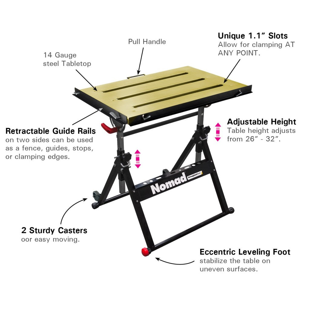 Mesa de soldadura económica NOMAD™ 
