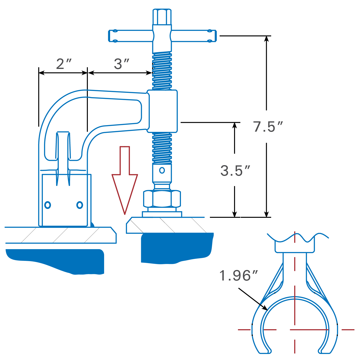 Half Clamp Strong Hand Tools