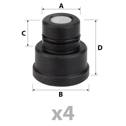 Magnetic Plugs, Fit 5/8 Holes